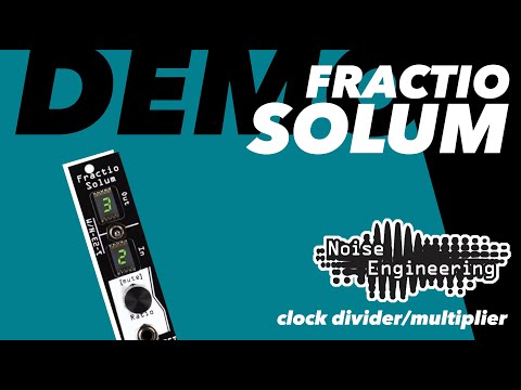 Noise Engineering FRACTIO SOLUM  clock divider and multiplier  (Black) image 2