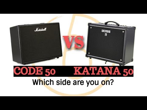 BOSS vs MARSHALL: Katana 50 vs Code 50 Modelling Combo Amp Shootout