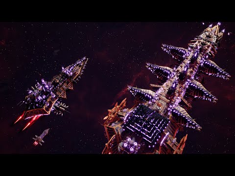 Skalgrim Mod 2021: Photep in action! Thousand Sons vs Space Marines - Battlefleet Gothic Armada 2