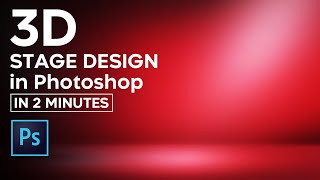 How To Design 3D  Rendered Stage in Photoshop with 2D Tools | Smart Trick