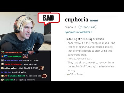 xQc Reacts to "euphoria" by Kendrick Lamar
