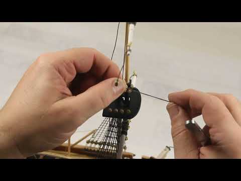 92- Elaboración de obenques mastelero. HMS Terror - Modelismo Naval