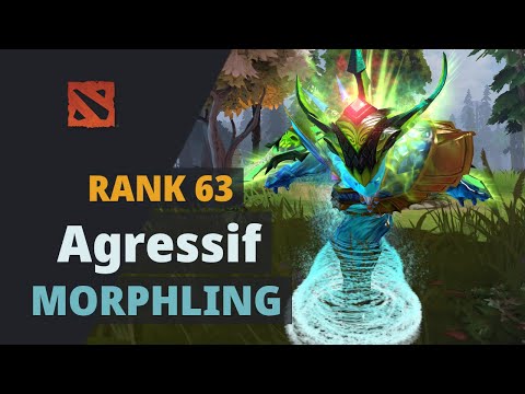 Agressif (Rank 63) plays Morphling Dota 2 Full Game