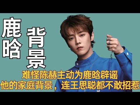 难怪陈赫主动为鹿晗辟谣，他的家庭背景，连王思聪都不敢招惹 #鹿晗 #陈赫 #王思聪 #苏芒 #五哈
