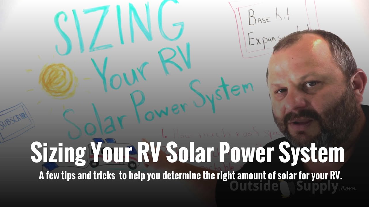 Sizing Your RV Solar Power System