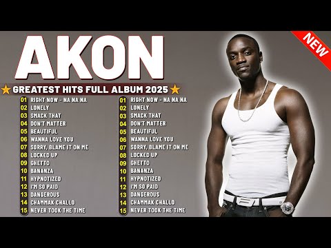 AKON Full Hits Songs Collection Album 2025 💥 AKON Greatest Hits Collection Of All Time | Lonely