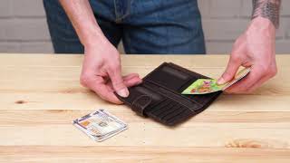 Велика кредитниця 14924 Vintage коричнева