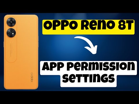 App permission settings || How to enable or disable app permissions OPPO Reno 8T