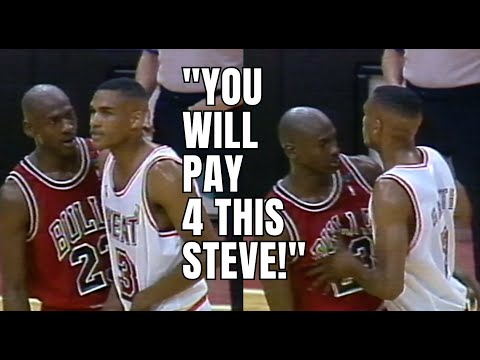 When Steve Smith Disrespected Michael Jordan and Instantly Regreted it