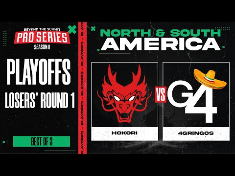 Hokori vs 4 Gringos Game 3 - BTS Pro Series 8 AM: Playoffs w/ Kmart & ET