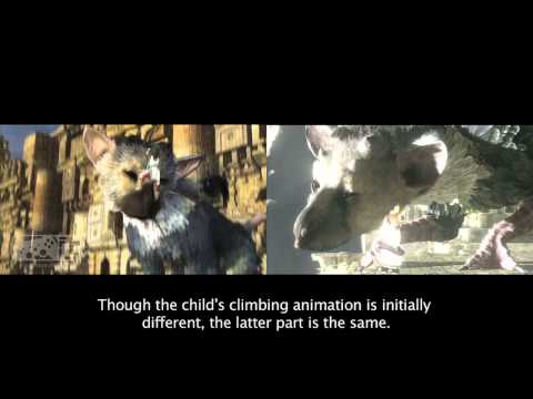 The Last Guardian -- Trailer Comparison, Project Trico Target Render vs Official Trailer (2009)
