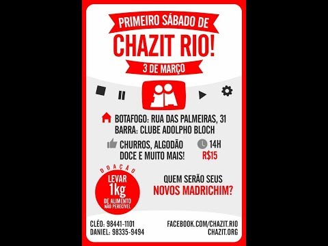 PRIMEIRO SÁBADO DE CHAZIT 2018.1!!!