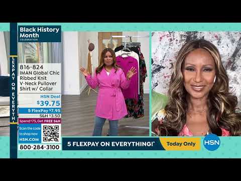 HSN | IMAN Global Chic Fashions - Black History Month Celebration 02.09.2023 - 08 PM