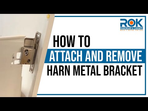 How to Attach & Remove Harn Bracket to Metal Cabinet Drawers
