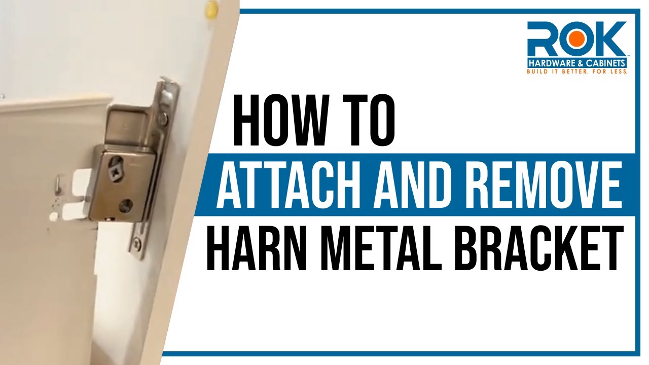 How to Attach & Remove Harn Bracket to Metal Cabinet Drawers