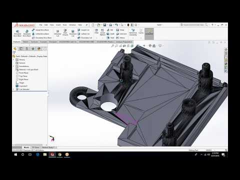 Convert STL to Solid using Solidworks | CAD CAM Tutorials by TecnisiaCAD