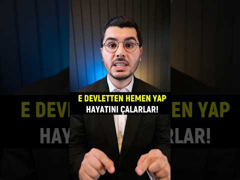Hesaplarınız Boşalır! E Devletten Hemen Yap