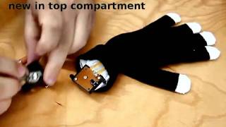 Flashing Black LED Glove Midnight Mitt Troubleshooting & Changing Batt