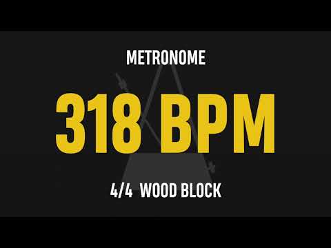 318 BPM 4/4 - Best Metronome (Sound : Wood block)