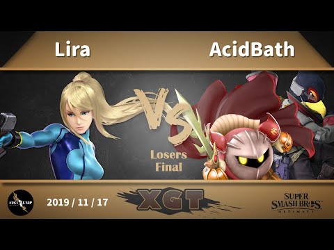 Fist Bump XGT - Lira (ZSS) VS AcidBath (MK,Falco) LF, 11/17 SSBU 臺灣大亂鬥月賽 拳頭邦普