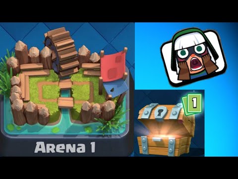 ШОК! ОН ВЫБИЛ ЛЕГУ НА 1 АРЕНЕ! КАК??/мега сундук с молнией 11K–Clash Royale