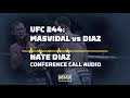UFC 244: Nate Diaz Conference Call Audio - MMA Fighting