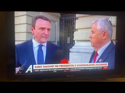 ATV (Le Canton27.ch) per viziten e kryeministrit shqiptar  Albin Kurtit ne Zvicer - Kosova 22.09. 23