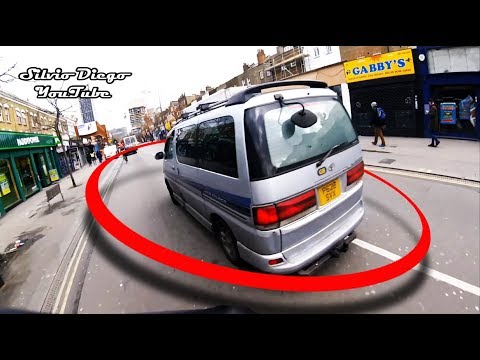 Top 10 Ridiculous Overtakes by Car  - London Cyclists Compilation