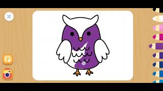 Pintando a Coruja l  l Joguinhos para crianças