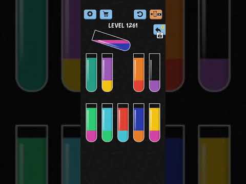 Water Color Sort Level 1261 1262 1263 1264 1265 WalkThrough Solution Gameplay