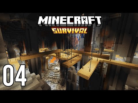 NATURAL UNDERGROUND CITY! - Minecraft Survival with a Team - Episode 4