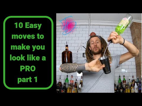 10 beginner flair bartending moves to make you look like a Pro - Part 1