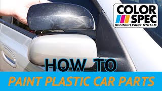 How to Paint Plastic Car Parts
