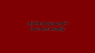all the boys - panic! at the disco LYRICS