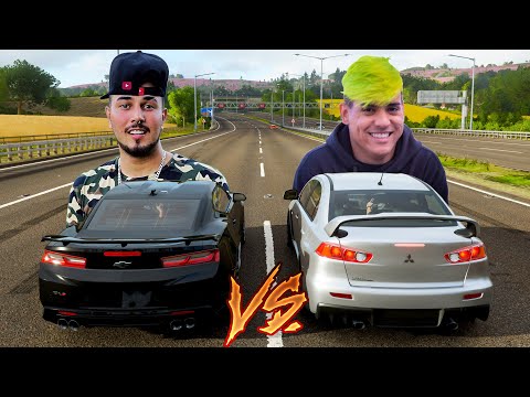 LEO DA HORNET VS GUI NOBRE - CAMARO VS LANCER EVOLUTION