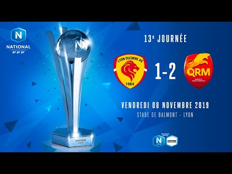 J13 | Lyon Duchère AS – Quevilly-Rouen Métropole (1-2)