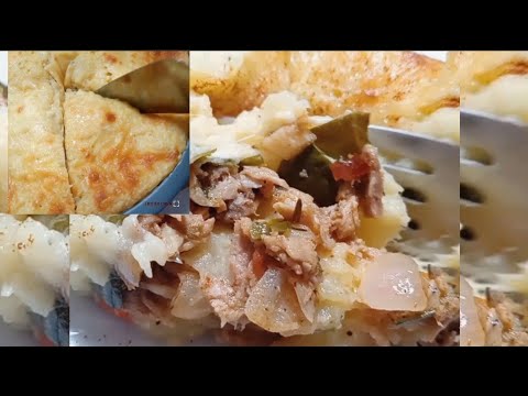 Breadfruit pie with tuna /cheesy bread fruit pie/breadfruit recipe/provision
