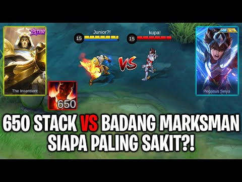 ALDOUS NEW 650 STACK VS BADANG MARKSMAN ~ MLBB