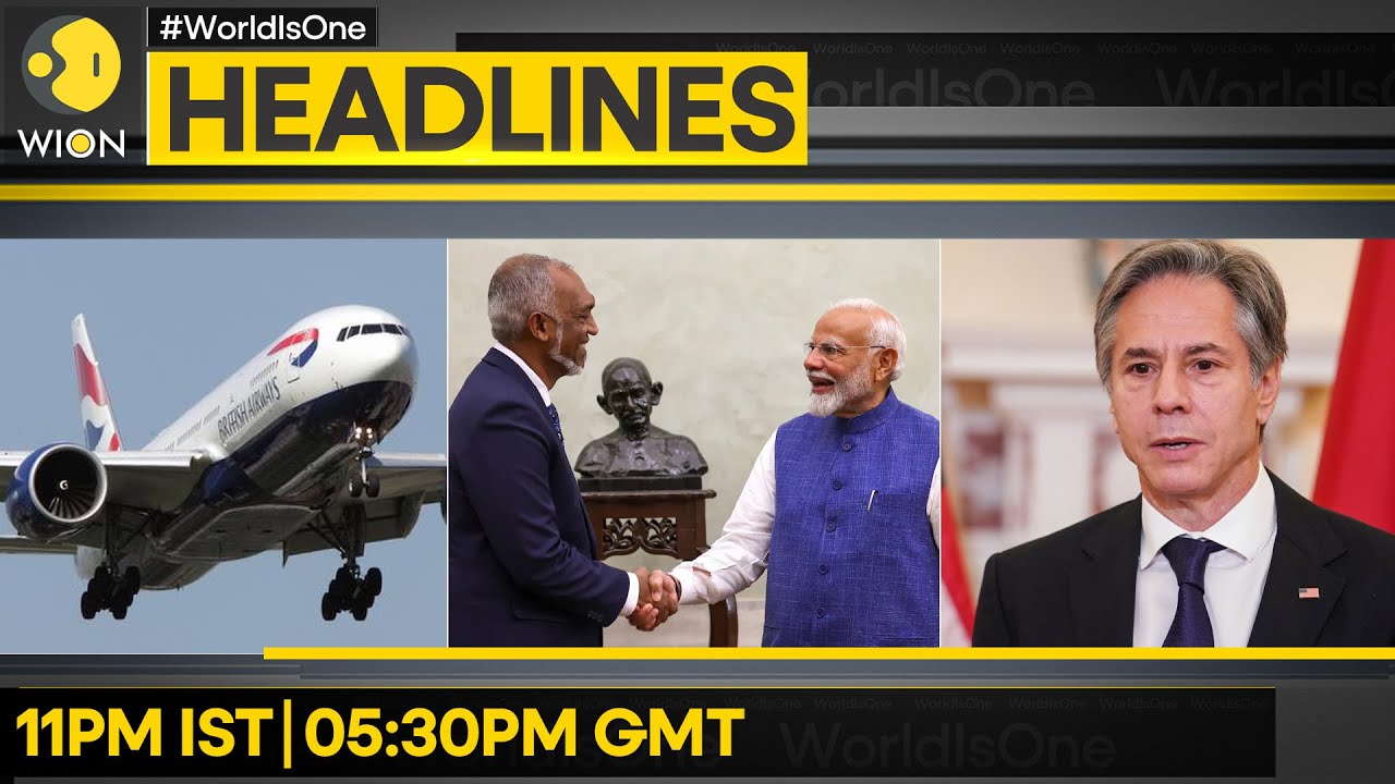Maldives President to visit India | UK terminates flights to Iran | WION Headlines