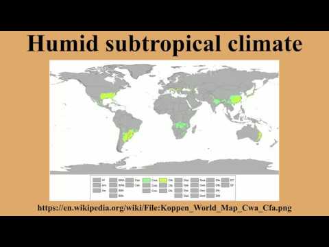 Humid subtropical climate