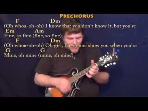 Treasure (Bruno Mars) Mandolin Cover Lesson in Am with Chords/Lyrics