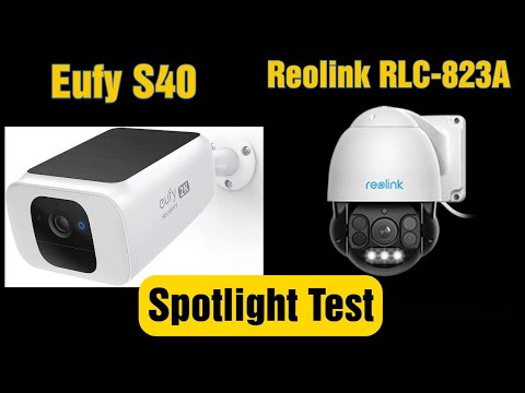 Eufy S40 Spotlight vs Reolink RLC-823A Spotlights| Battery powered vs POE