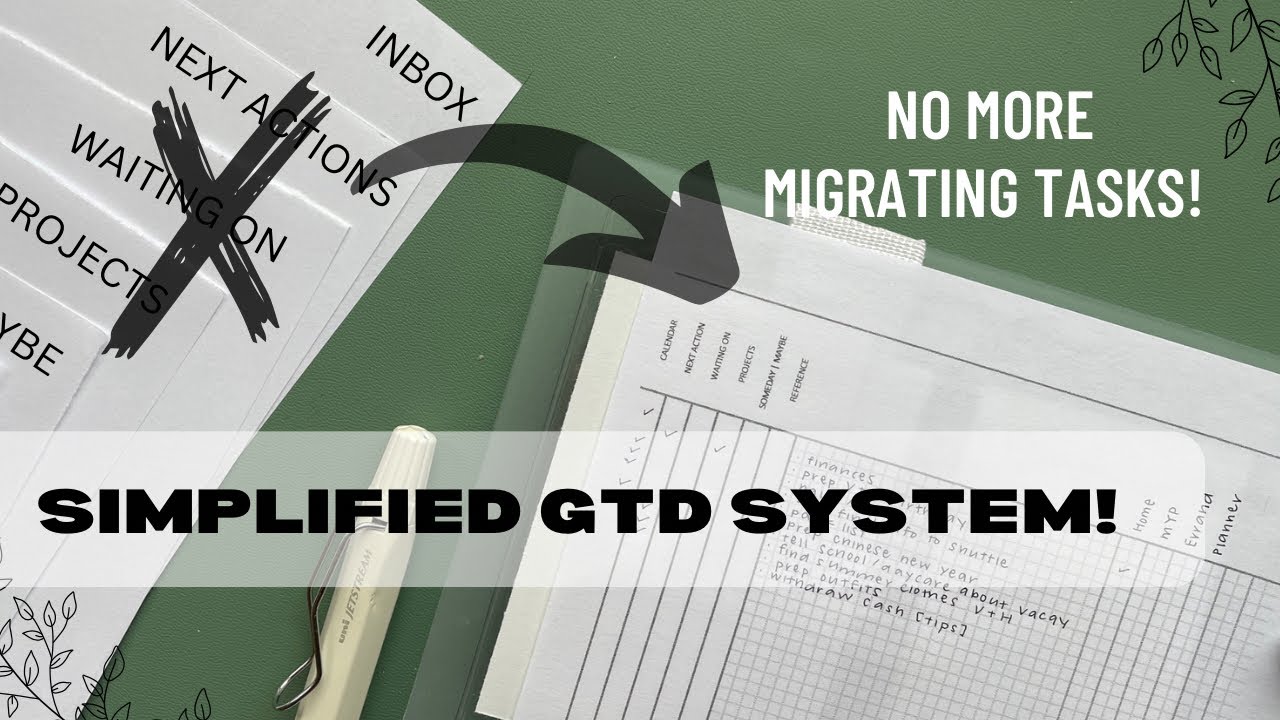 SIMPLIFIED Getting Things Done system | No more migrating tasks!