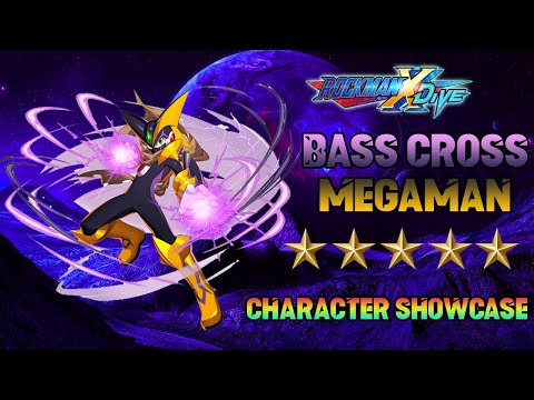 MegaMan X DiVE - Bass Cross Megaman 5* Character Showcase