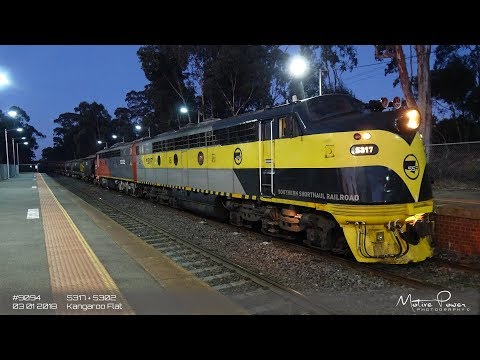 2018 01 03 - SSR loaded grain train - #9094 - S317 + S302