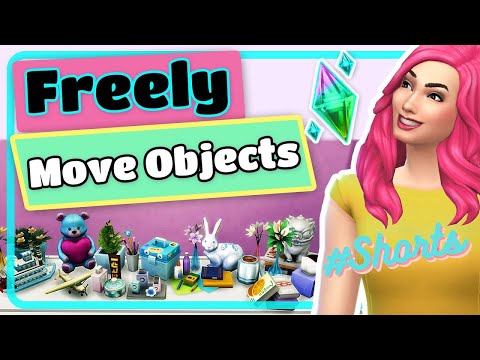 Part of a video titled The Sims 4 How to Freely Move Objects with Snapping to ... - YouTube