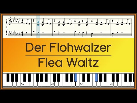 Der Flohwalzer ~ Flea Waltz ~ mit Noten ~ Piano