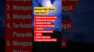 Download lagu Manfaat Tidur Malam Lebih Awal #shorts #manfaat #tidurmalam mp3
