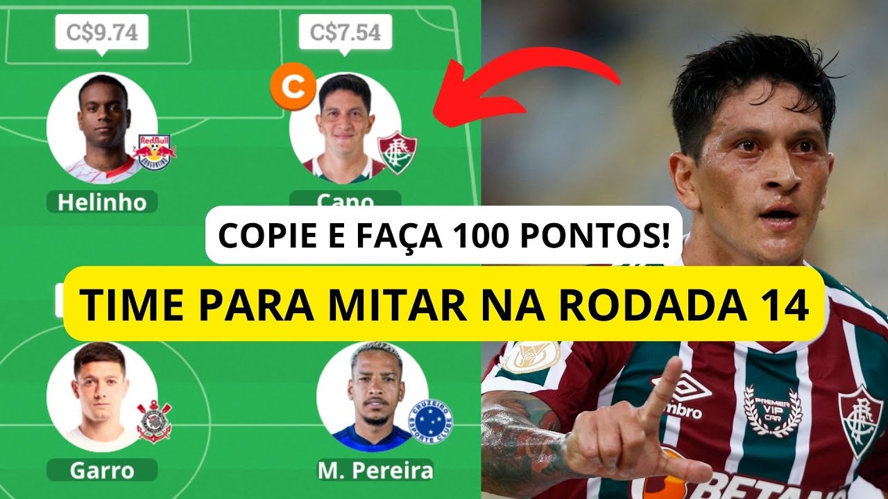 MEU TIME PARA MITAR MAIS UMA VEZ NA RODADA 14! (Cartola FC 2024)