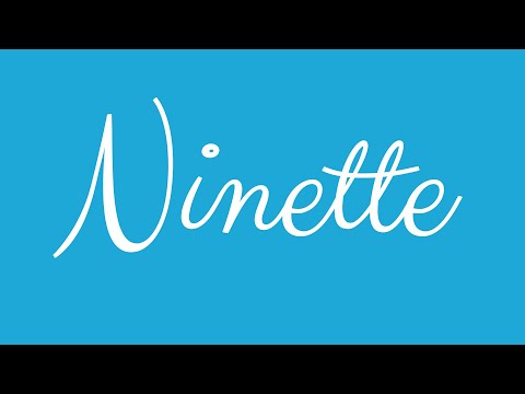 Learn how to Sign the Name Ninette Stylishly in Cursive Writing